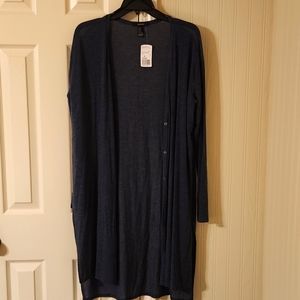Forever21 M knit cardigan navy